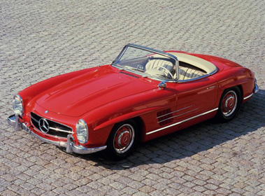 DaimlerBenz introduced the 300SL Roadster March 1957 at the Geneva Salon